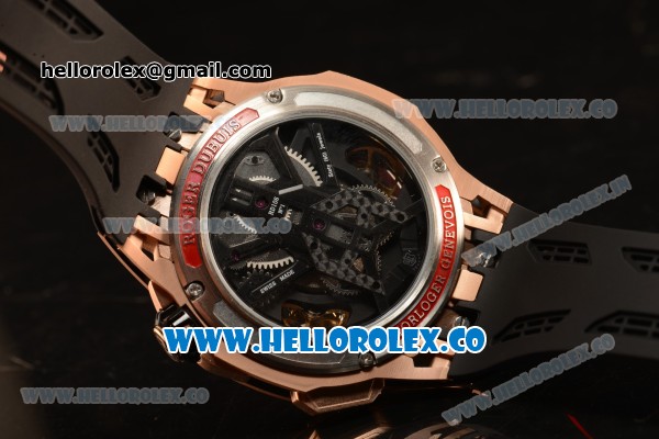 Roger Dubuis Excalibur One-Off Double Tourbillon Black PVD Case Perfect Clone With Miyota 6T51 - Click Image to Close